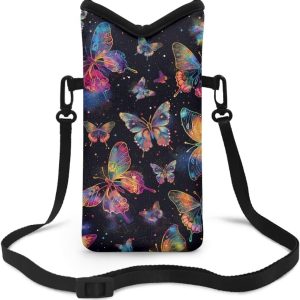 Crossbody Phone Bag Waterproof Mini Cellphone Purse Bag with Adjustable Strap Fits Most Smartphones, 8'' x 4''